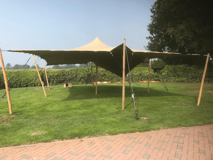 Set up your own stretch tent from scratch