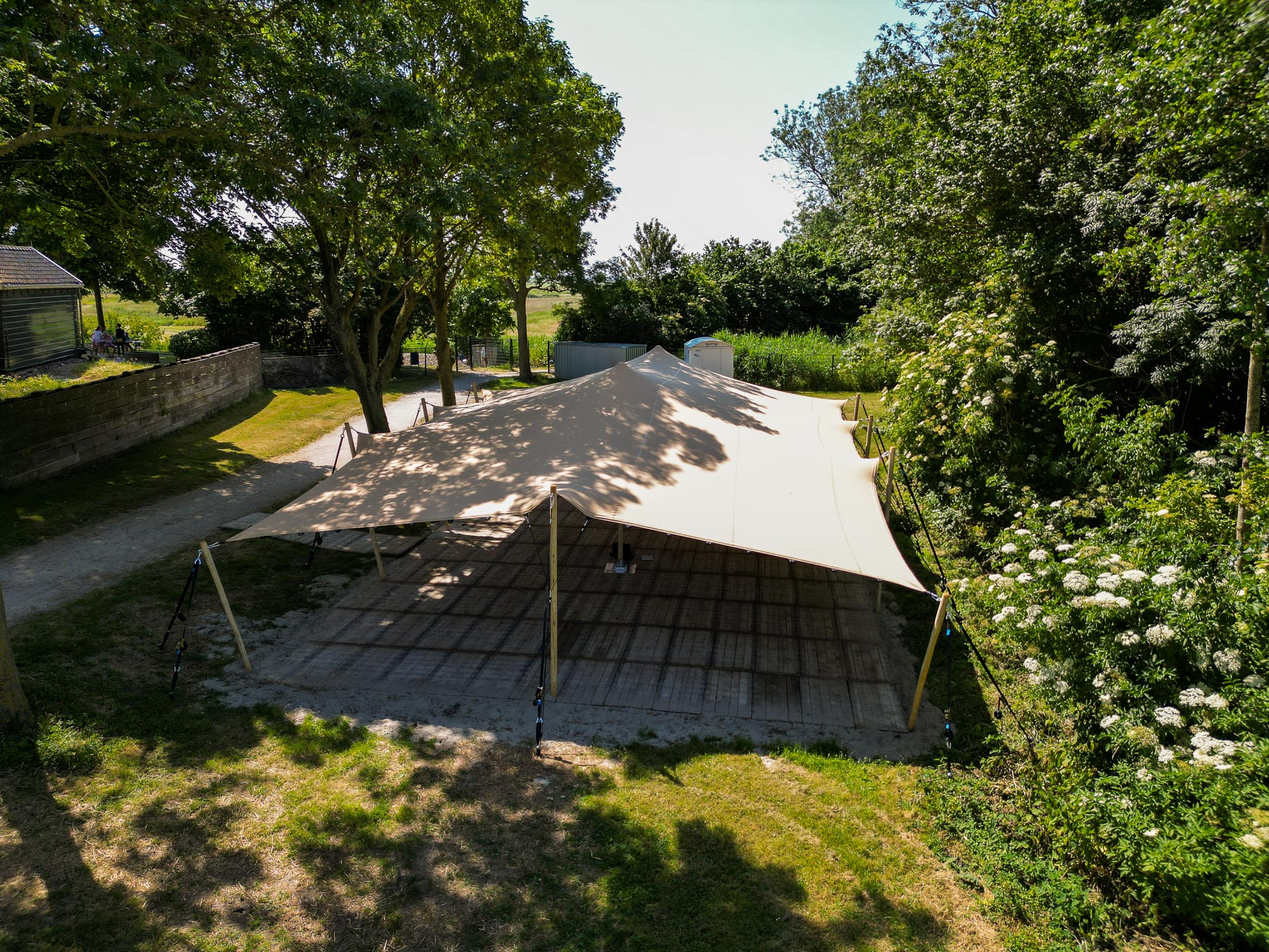 Stretchtent 9x15 meter